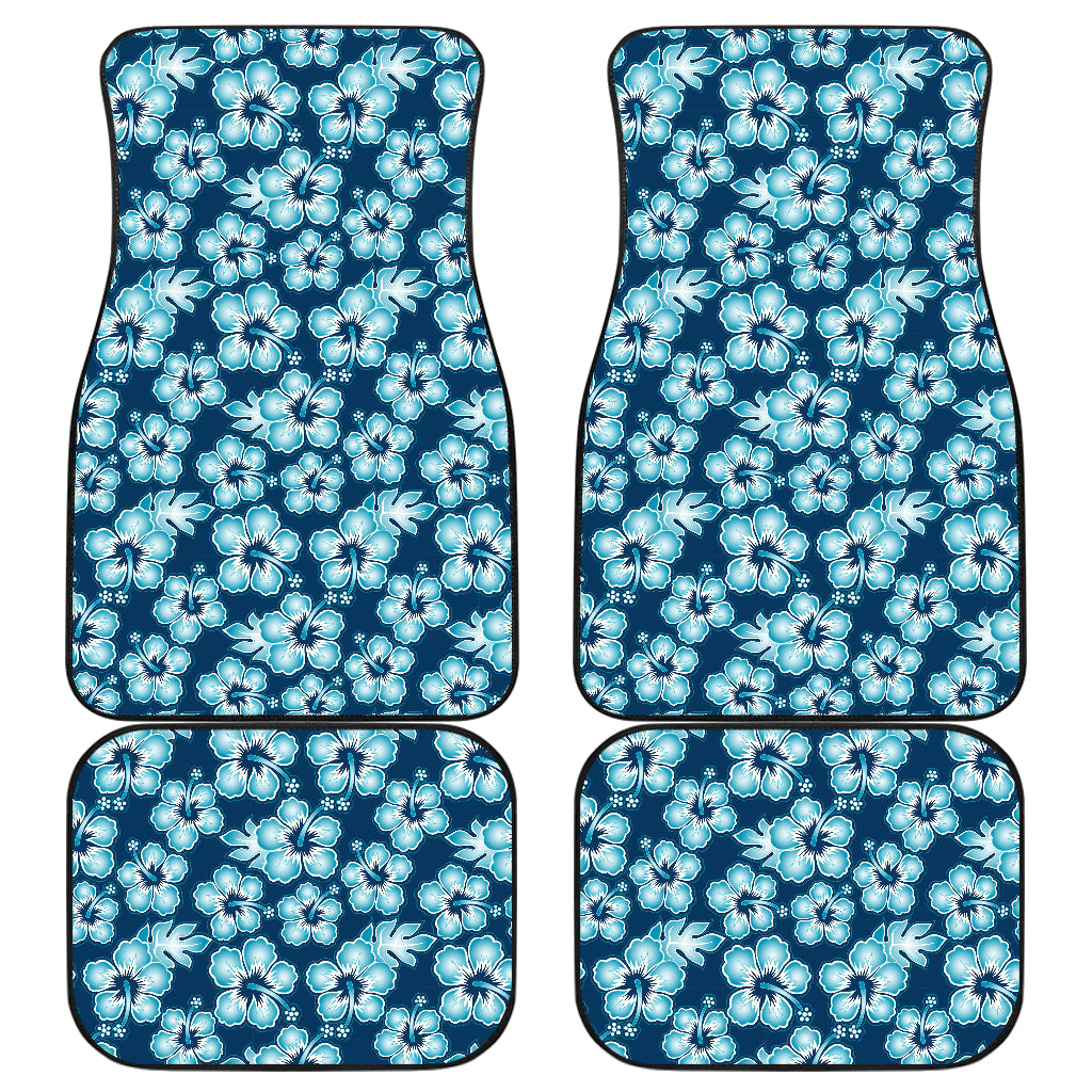 Hibiscus Flower Hawaiian Themed Car Floor Mats Front Back