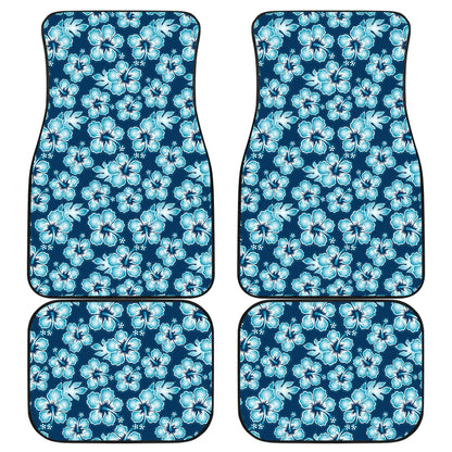Hibiscus Flower Hawaiian Themed Car Floor Mats Front Back