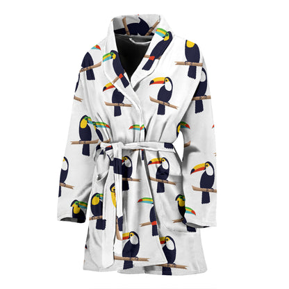 Toucan Print Design LKS305 Women Bathrobe