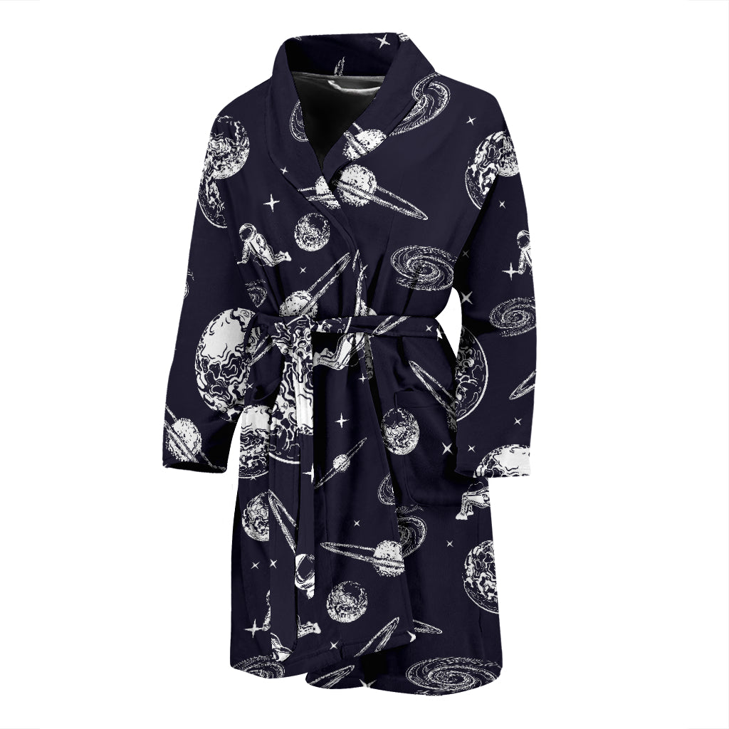 Space Astronaut Print Design LKS302 Men Bathrobe