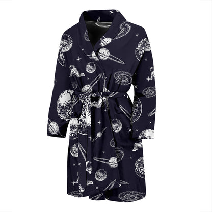 Space Astronaut Print Design LKS302 Men Bathrobe