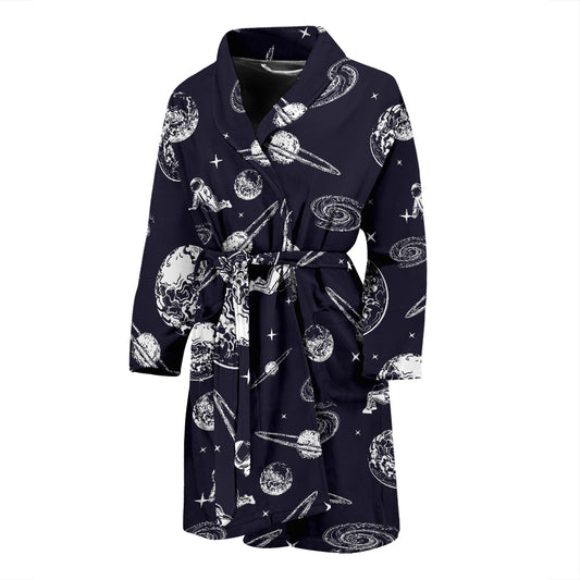 Space Astronaut Print Design LKS302 Men Bathrobe