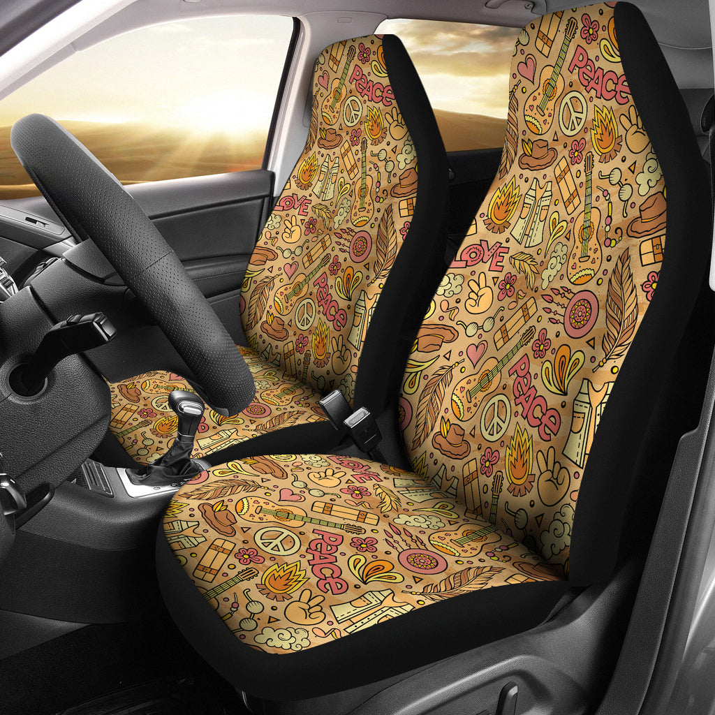 Hippie Print Design LKS305 Car Seat Covers