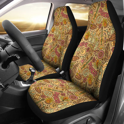 Hippie Print Design LKS305 Car Seat Covers
