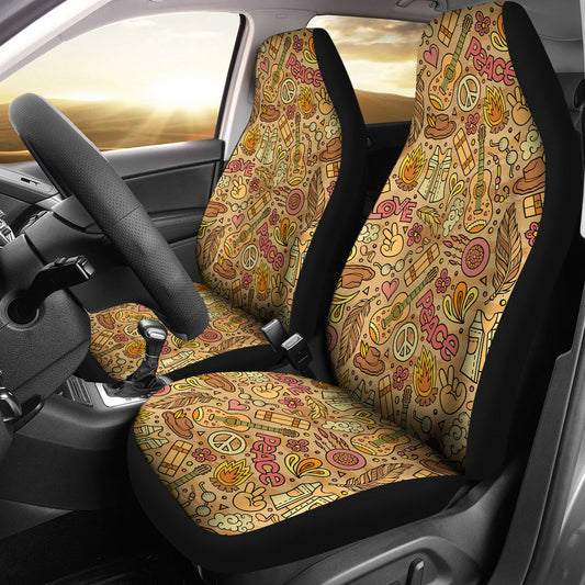 Hippie Print Design LKS305 Car Seat Covers