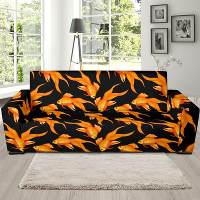 Goldfish Pattern Print Design 03 Sofa Slipcover