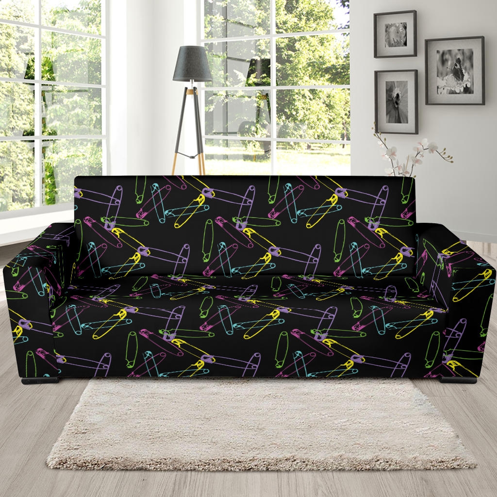 Safety Pin Print Design LKS304 Sofa Slipcover