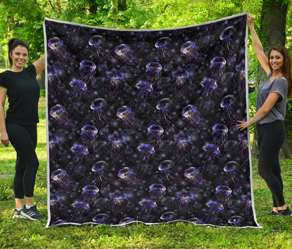 Jellyfish Themed Quilt Bedspread