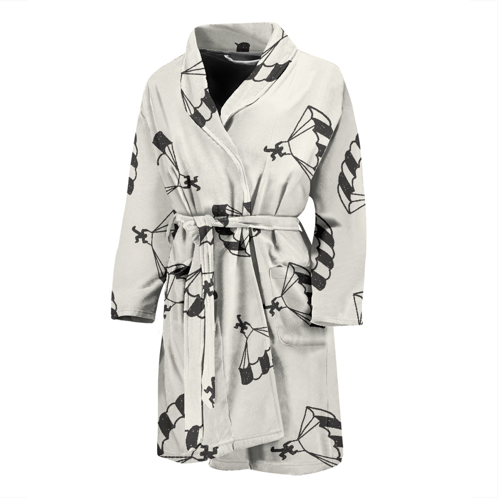 Skydiver Print Design LKS301 Men Bathrobe