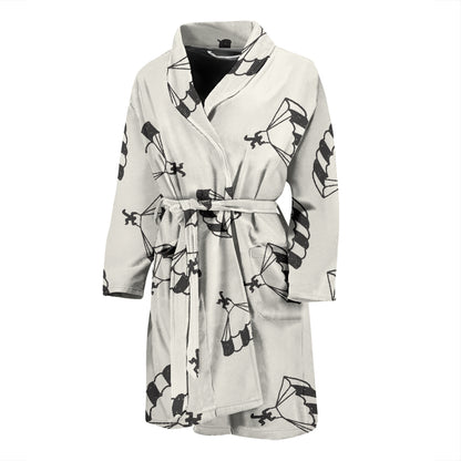 Skydiver Print Design LKS301 Men Bathrobe