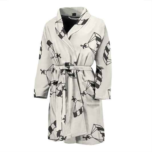 Skydiver Print Design LKS301 Men Bathrobe