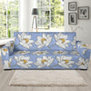 Lotus Pattern Print Design 04 Sofa Slipcover