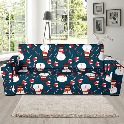 Snowman Print Design LKS301 Sofa Slipcover
