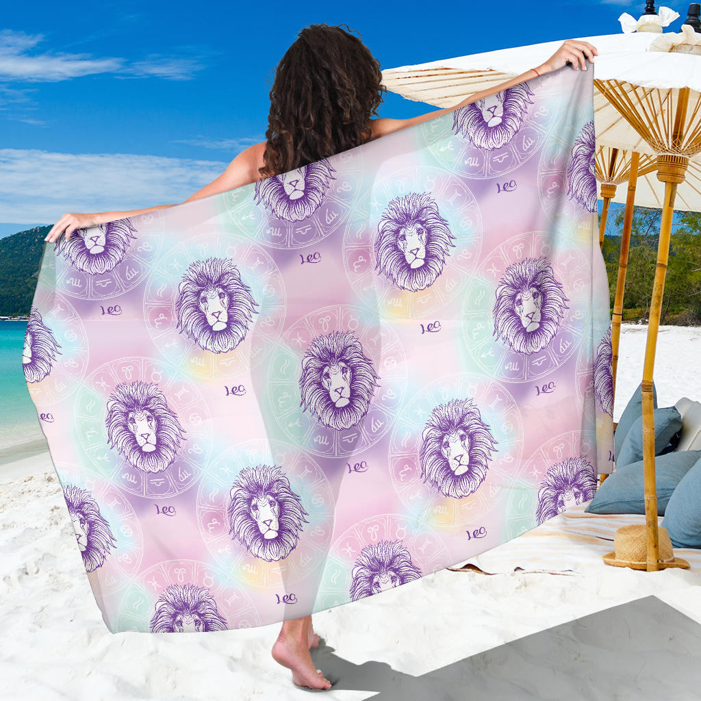 Leo Pattern Print Design 03 Sarong Pareo Wrap
