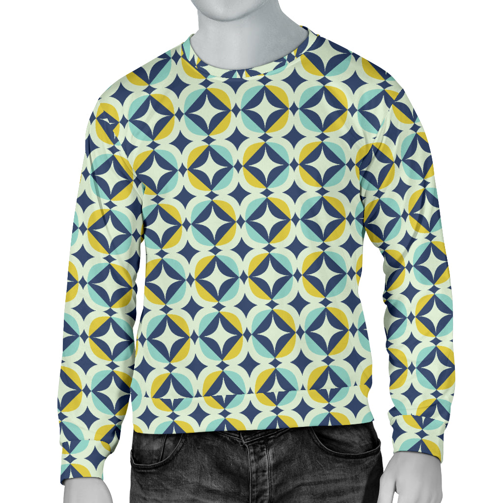 Swedish Design Pattern Men Long Sleeve Sweatshirt