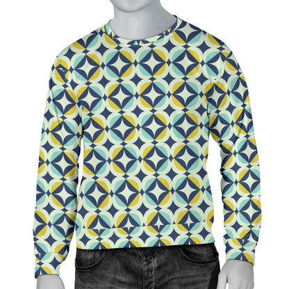 Swedish Design Pattern Men Long Sleeve Sweatshirt