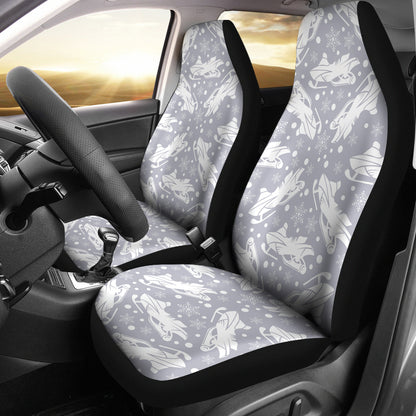 Snowmobile Print Design LKS302 Car Seat Covers