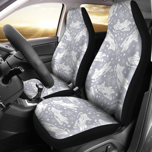 Snowmobile Print Design LKS302 Car Seat Covers