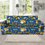 Drum Set Pattern Print Design 03 Sofa Slipcover