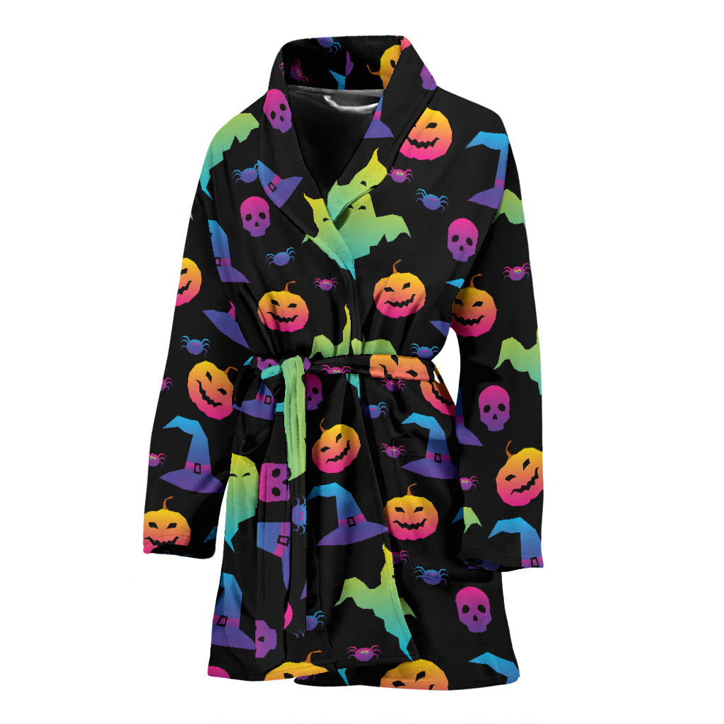 Halloween Print Design LKS404 Women Bathrobe