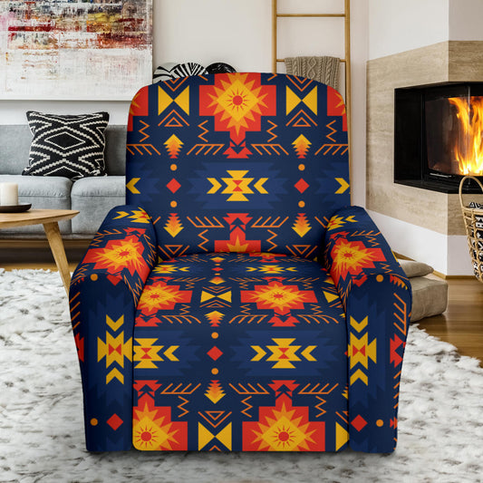 Southwest Pattern Print Design LKS307 Recliner Slipcover with Pocket