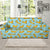 Dachshund Pattern Print Design 08 Sofa Slipcover