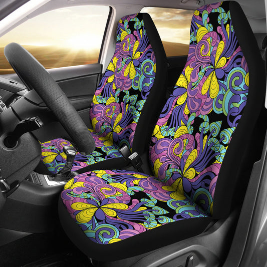 Trippy Print Design LKS305 Car Seat Covers