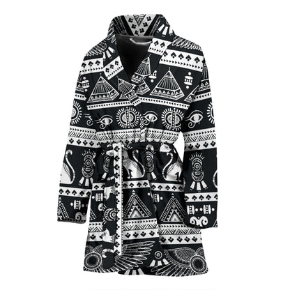 Tribal Pattern Print Design LKS305 Women Bathrobe