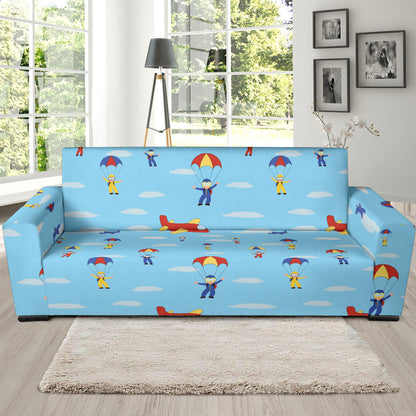 Skydiver Print Design LKS304 Sofa Slipcover