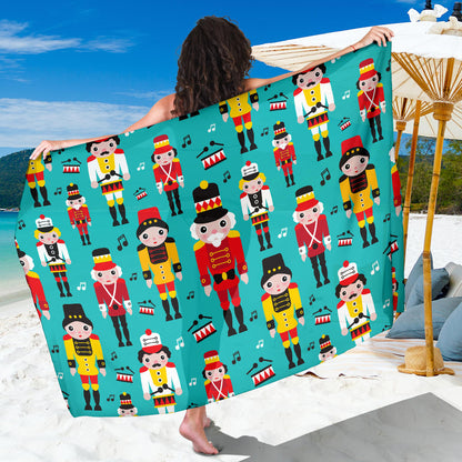 Nutcracker Pattern Print Design A03 Sarong Pareo Wrap