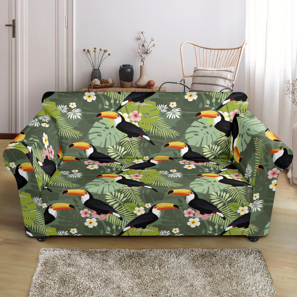 Toucan Print Design LKS304 Loveseat Couch Slipcover