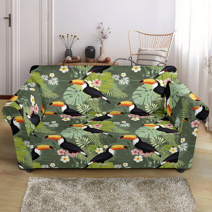 Toucan Print Design LKS304 Loveseat Couch Slipcover