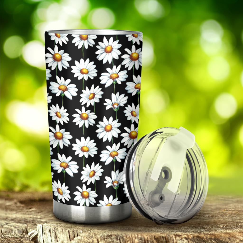 Daisy Print Pattern Tumbler