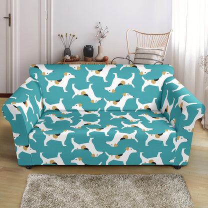 Russell Terriers Print Design LKS301 Loveseat Couch Slipcover