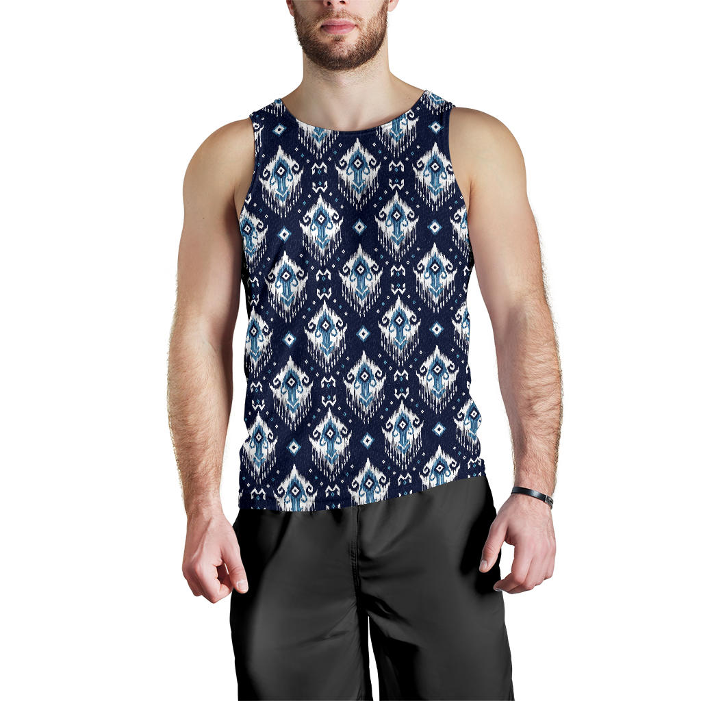 Ethnic Ornament Print Pattern Men Tank Top