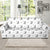 Bull Terriers Pattern Print Design 06 Sofa Slipcover