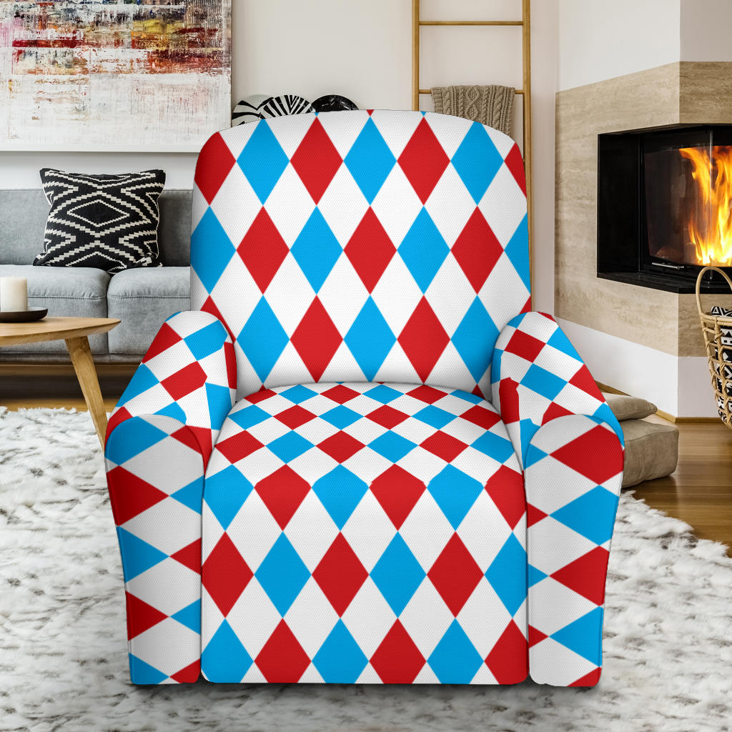 Harlequin Print Design LKS402 Recliner Slipcover with Pocket
