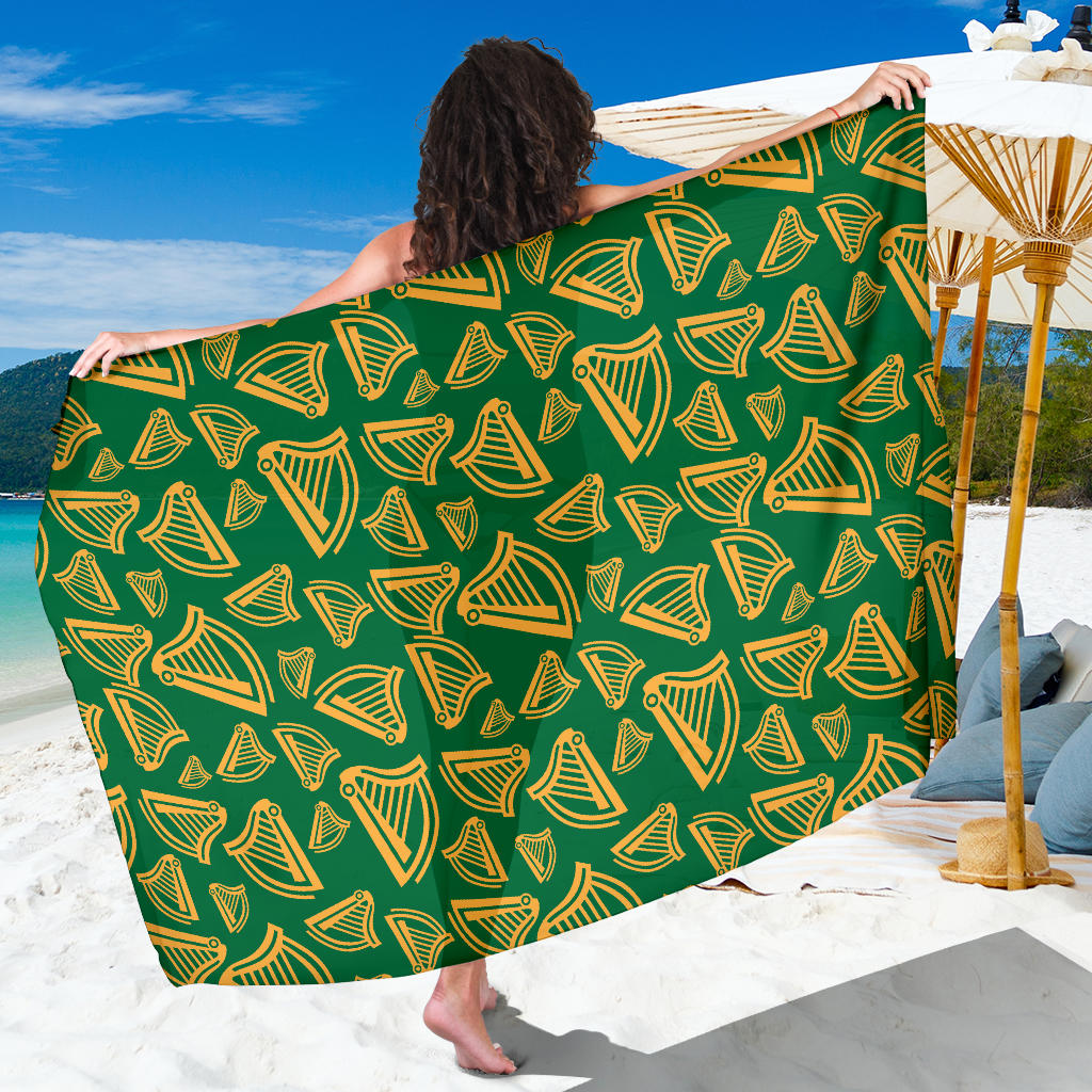 Harp Pattern Print Design 03 Sarong Pareo Wrap