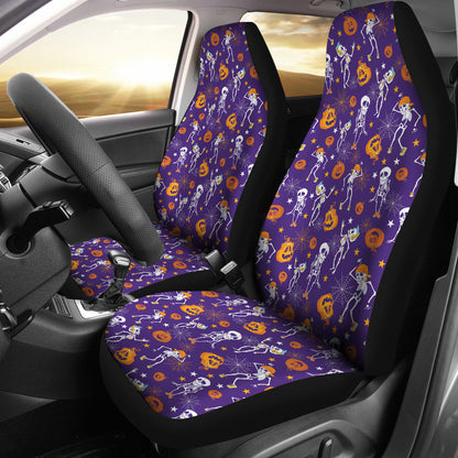 Skeleton Halloween Dance Print Design LKS304 Car Seat Covers
