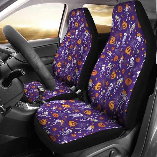 Skeleton Halloween Dance Print Design LKS304 Car Seat Covers