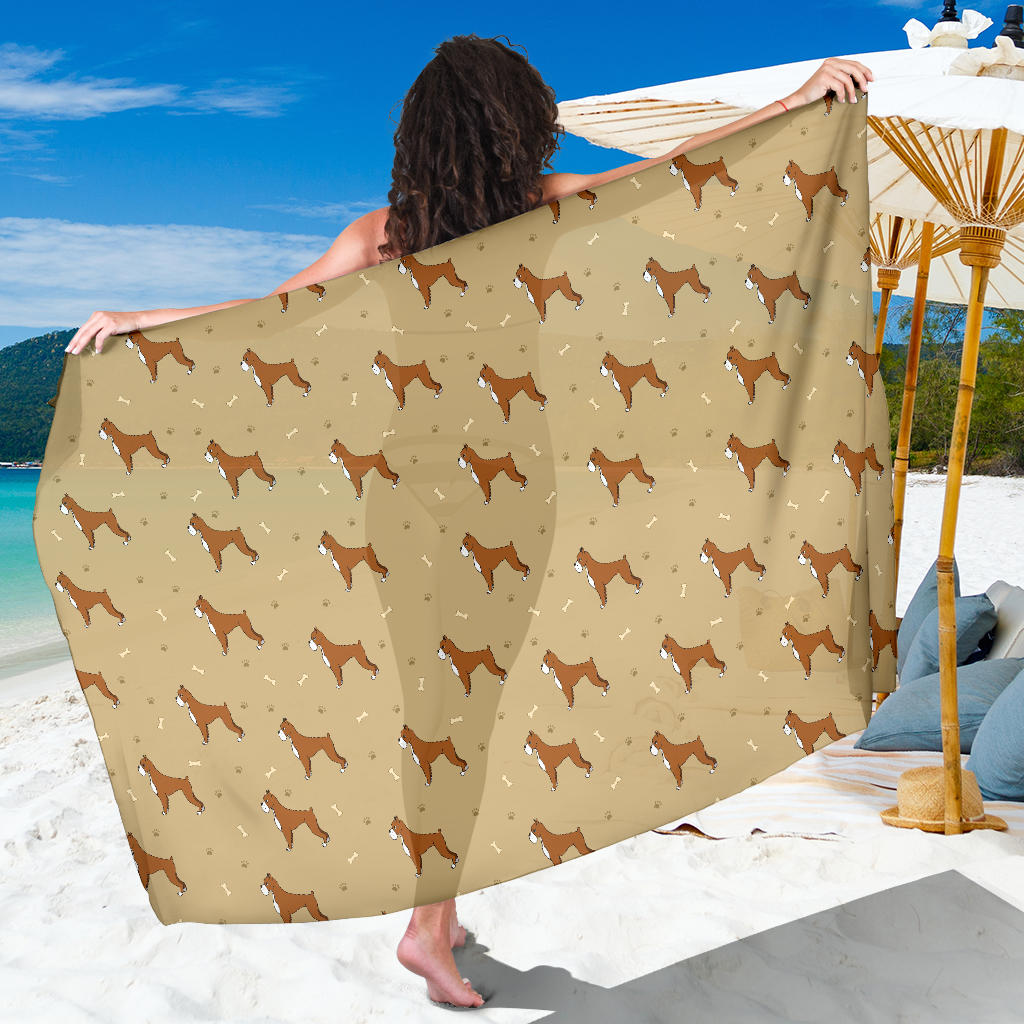 Boxers Pattern Print Design 02 Sarong Pareo Wrap