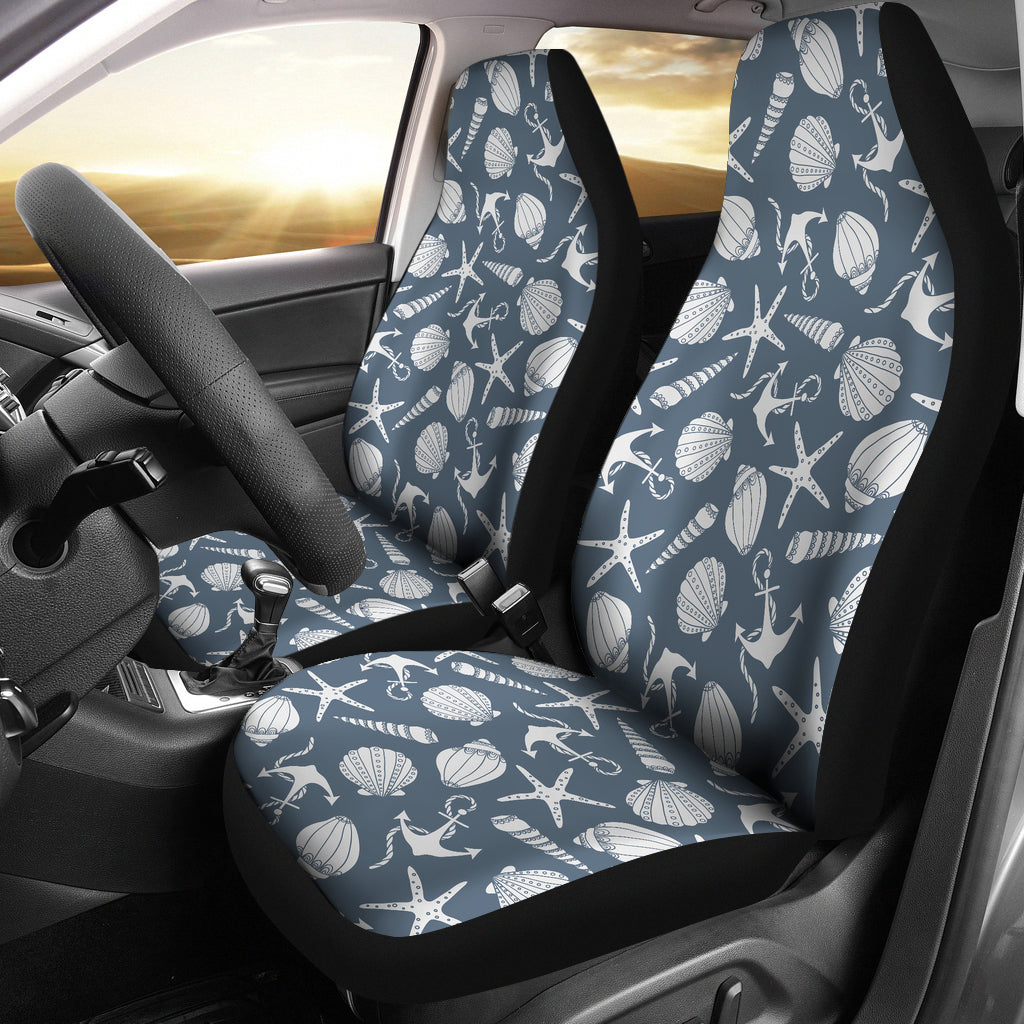 Seashell Print Design LKS306 Car Seat Covers
