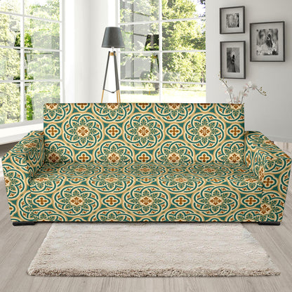 Cross Pattern Print Design 01 Sofa Slipcover
