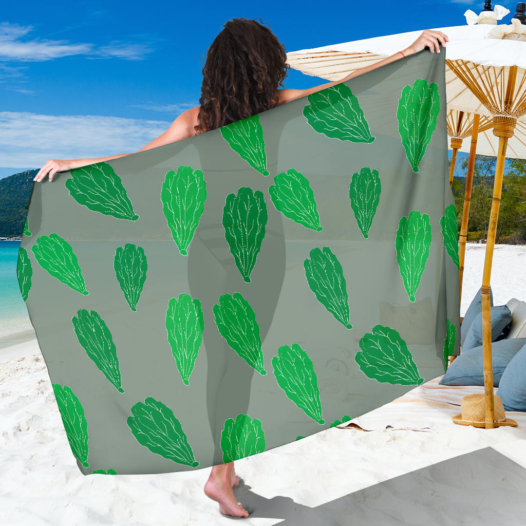 Lettuce Pattern Print Design 02 Sarong Pareo Wrap