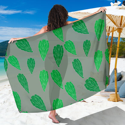 Lettuce Pattern Print Design 02 Sarong Pareo Wrap