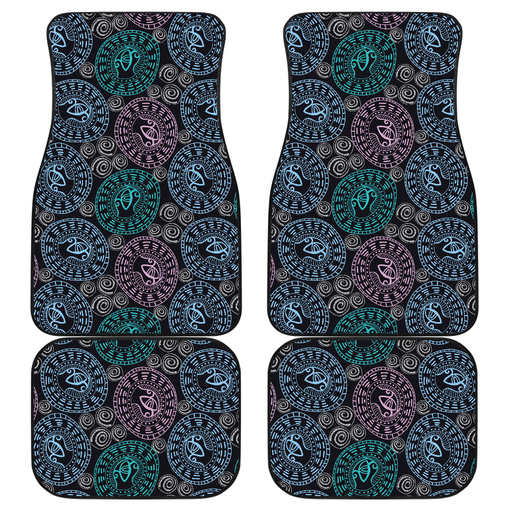 Eye of Horus Ethnic Pattern Car Floor Mats Front Back