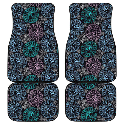 Eye of Horus Ethnic Pattern Car Floor Mats Front Back