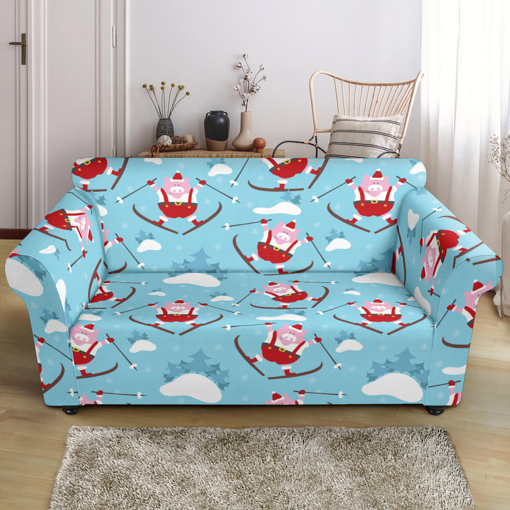 Ski Print Design LKS309 Loveseat Couch Slipcover