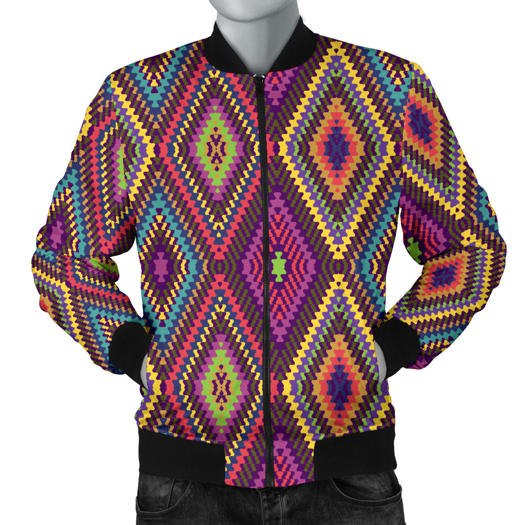 Southwestern Print  Men Bomber Jacket