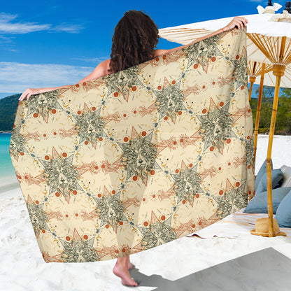Leo Pattern Print Design 02 Sarong Pareo Wrap